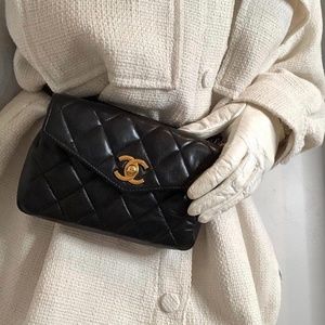 Authentic Rare Vintage Chanel Belt Bag from 90s